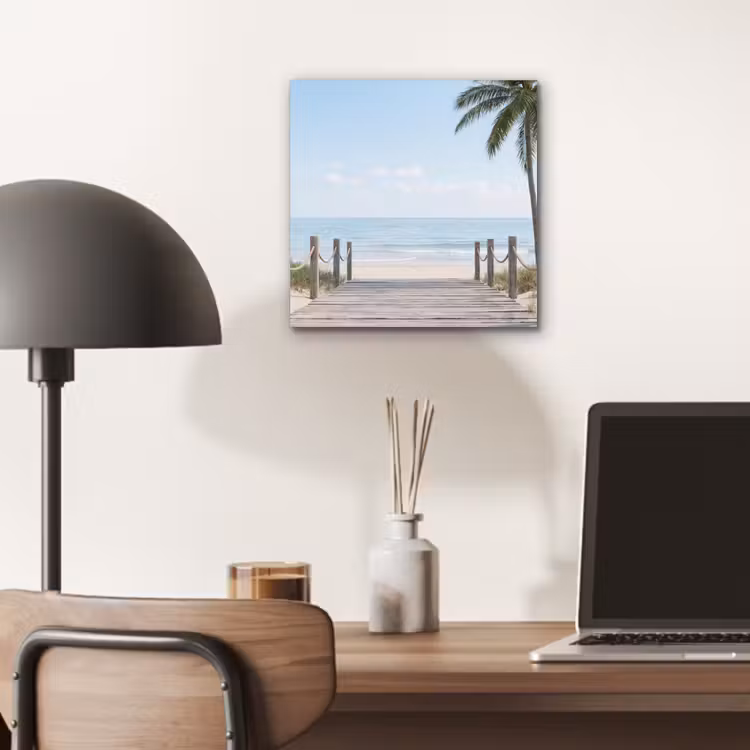 Aluminum schilderij - Palmbomen - Pad - Horizon — 6
