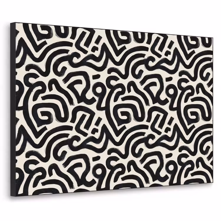 Art Frame - Modern - Abstract - Zwart — 1