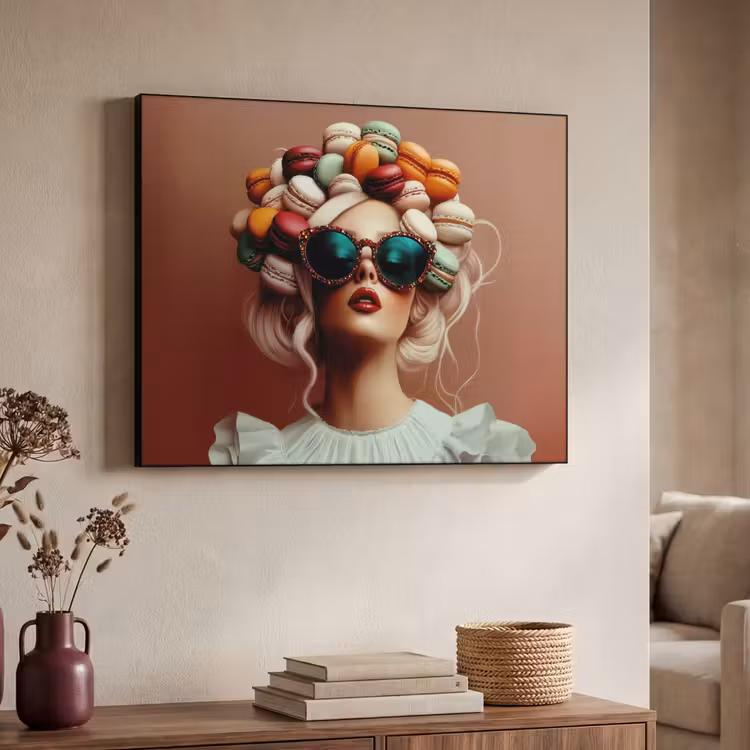 Art Frame - Vrouw - Macarons - Bril — 4