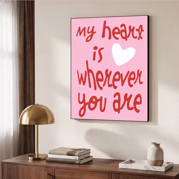 Art Frame - Valentijn - Hart - Liefde - Roze — 6