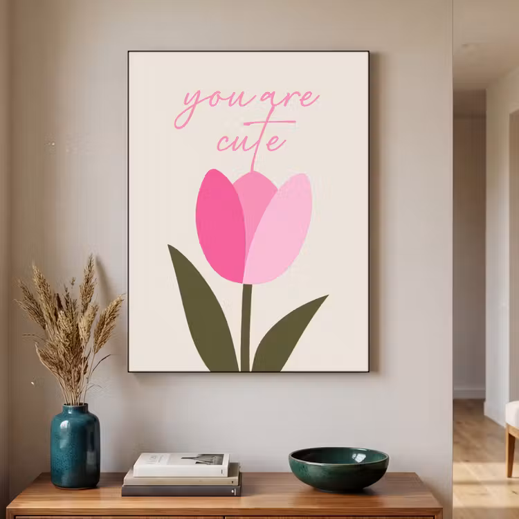 Art Frame - Tulp - Roze - Valentijn - Bloem — 2