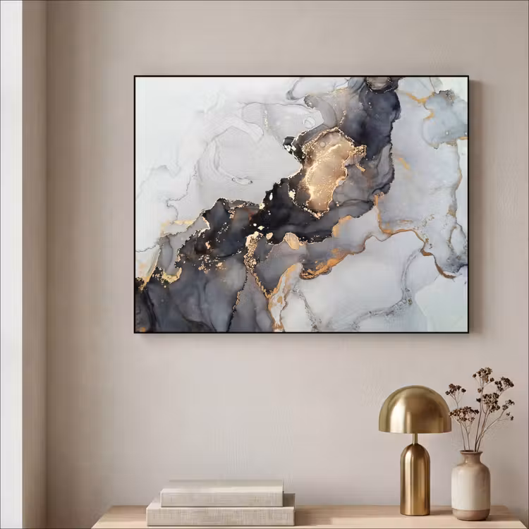 Art Frame - Zwart - Marmer - Luxe - Goud — 3