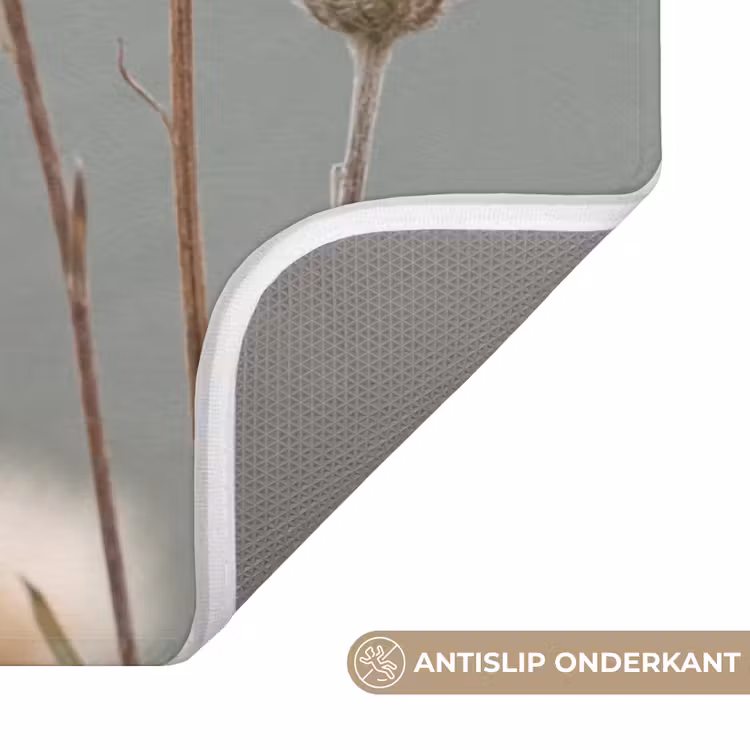 Badmat - Strobloemen - Wit - Daglicht — 3