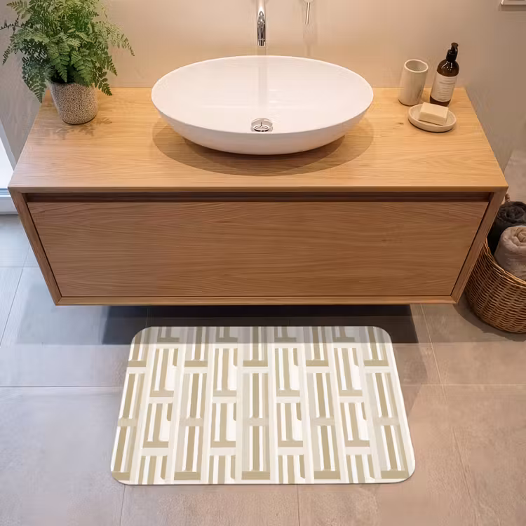 Badmat - Modern - Geometrisch - Beige — 2