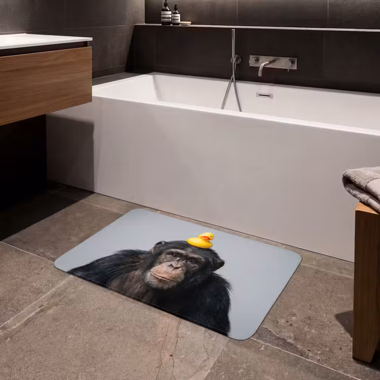Badmat - Chimpansee - Badeend - Grijs — 4