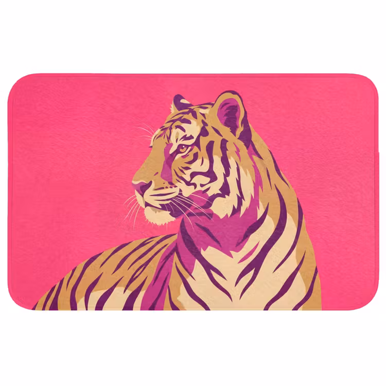 Badmat - Tijger - Modern - Neon — 1