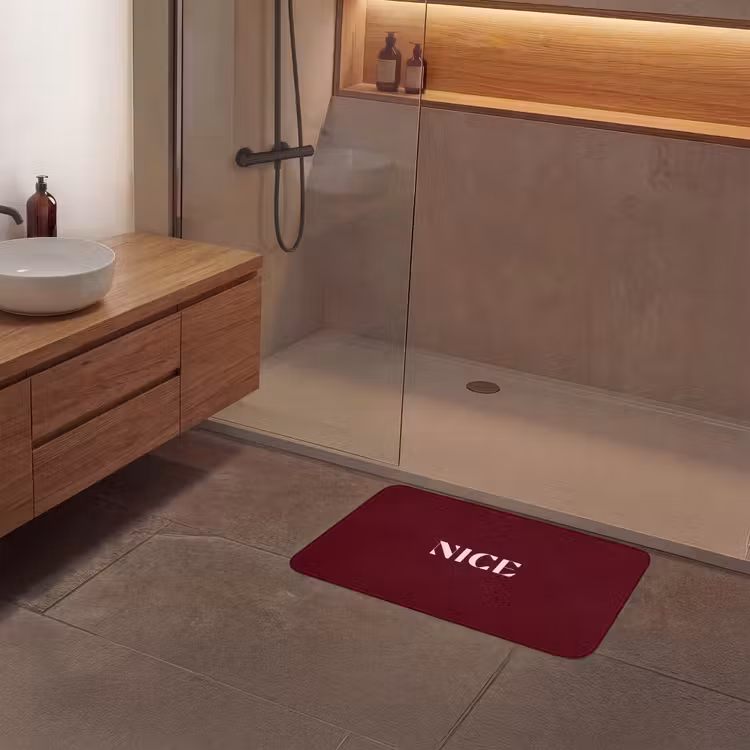 Badmat - Nice - Bordeaux - Roze — 6