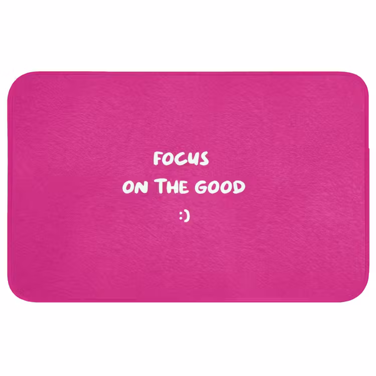 Badmat - Focus - Smiley - Roze — 1