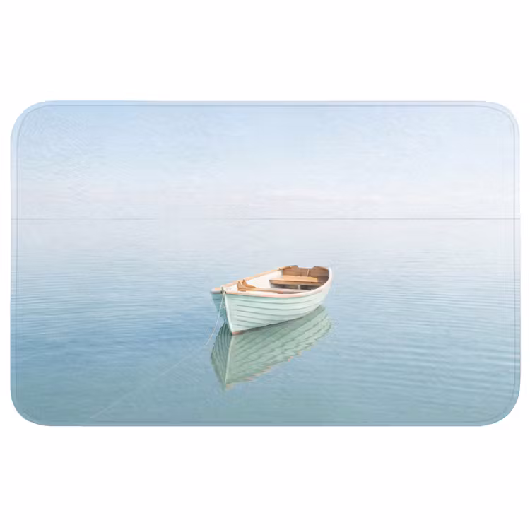 Badmat - Minimalistisch - Boot - Zee — 1