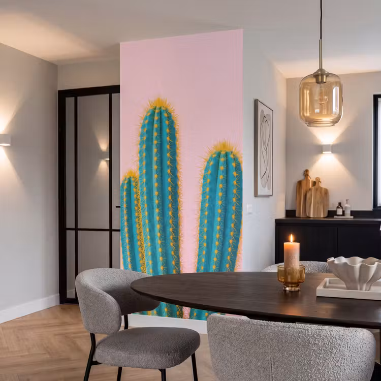 Behang - Cactussen - Modern - Pastel — 5