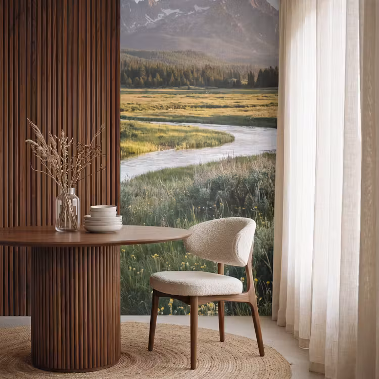 Behang - Berglandschap - Rivier - Bos — 4