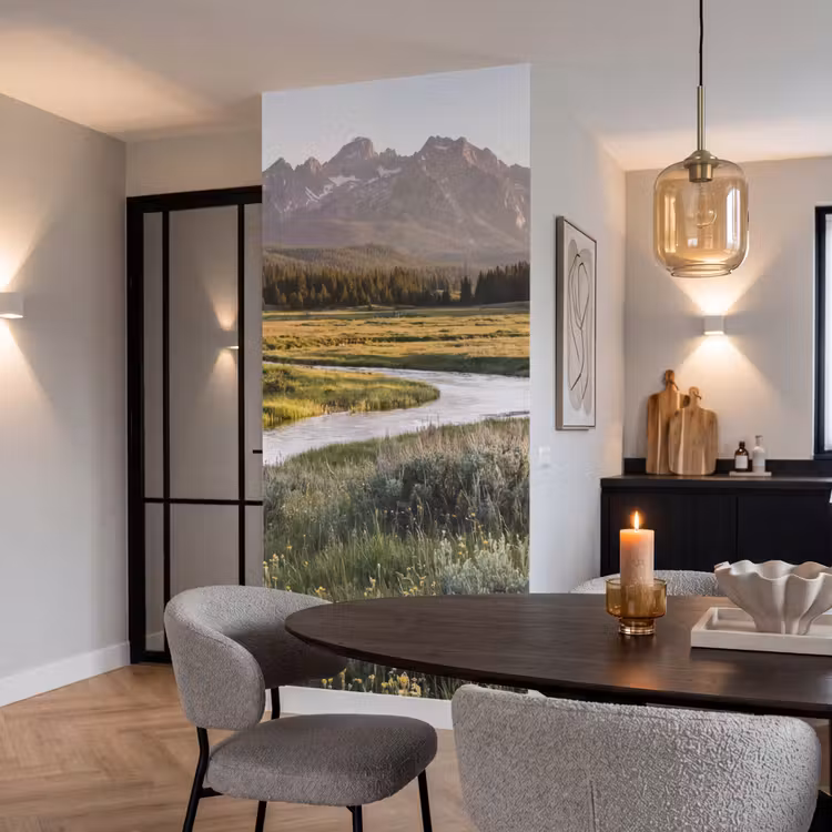 Behang - Berglandschap - Rivier - Bos — 5