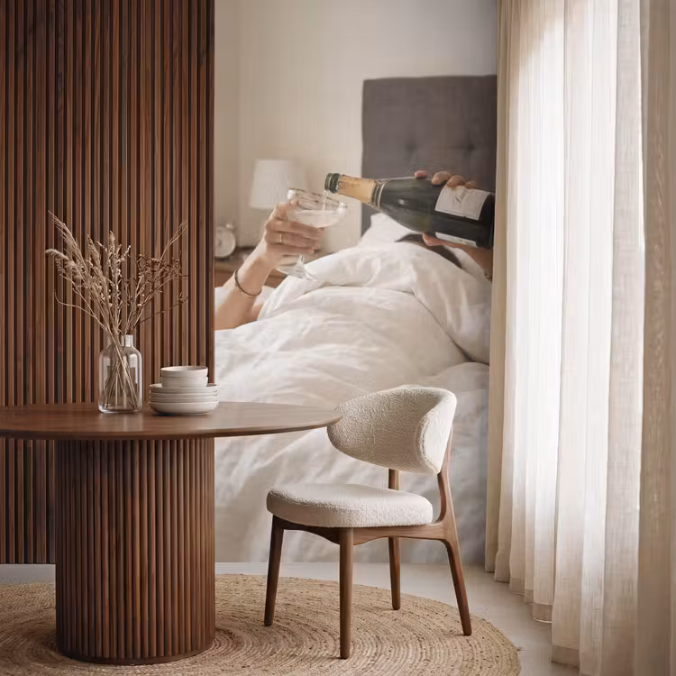 Behang - Champagne - Bed - Bubbels — 4