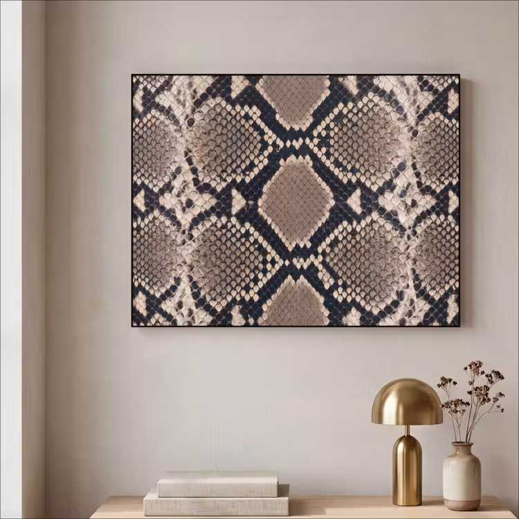Art Frame - Slangenprint - Python - Bruin — 3