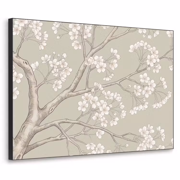 Art Frame - Sereen - Bloesem - Wit — 1