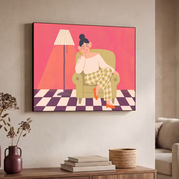 Art Frame - Vrouw - Rust - Interieur - Modern - Kunst — 4