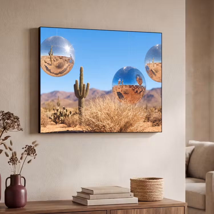 Art Frame - Woestijn - Spiegelbal - Kunst — 4