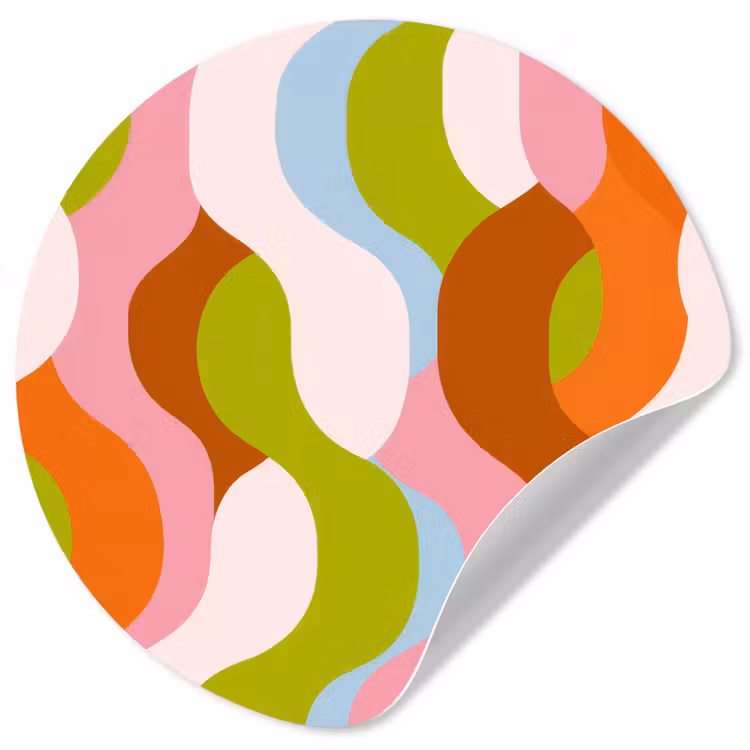 Behangcirkel - Abstract - Vormen - Roze — 1