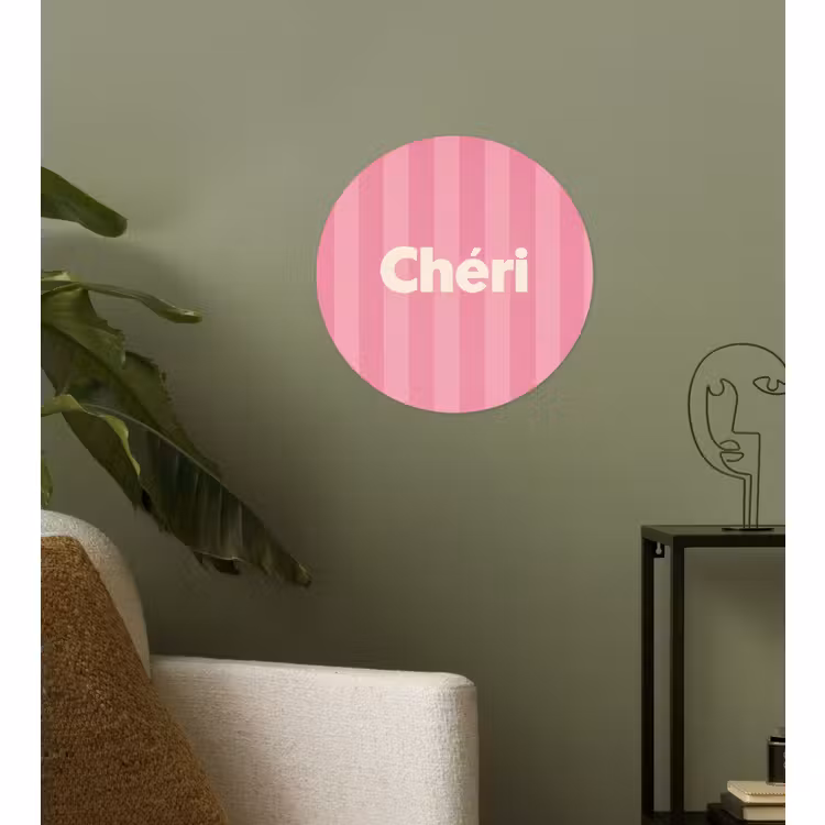 Behangcirkel - Gestreept - Roze - Chéri — 3