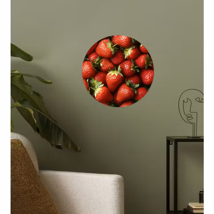 Behangcirkel - Aardbei - Fruit - Rood — 3