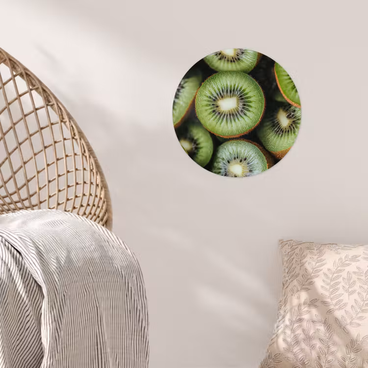 Behangcirkel - Kiwi - Fruit - Groen — 5