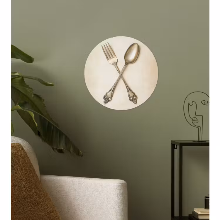 Behangcirkel - Beige - Vintage - Bestek — 3