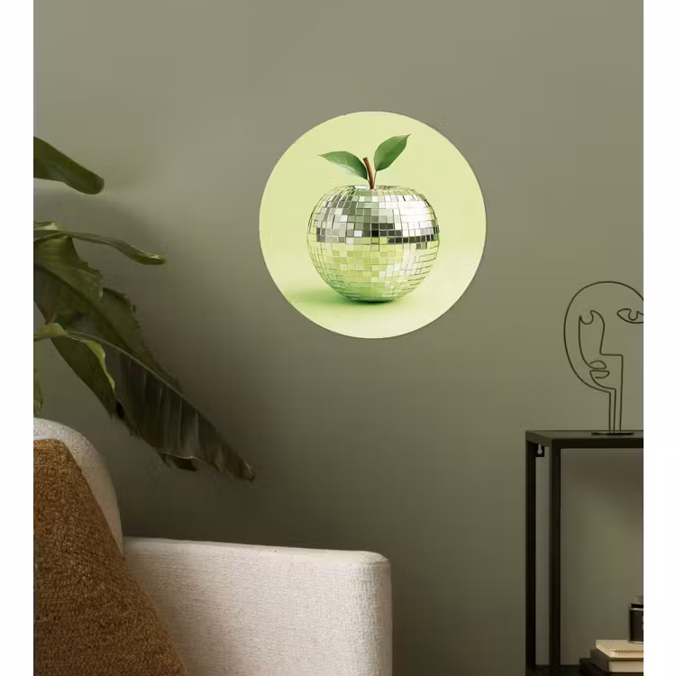 Behangcirkel - Groen - Disco - Decoratie - Appel — 3