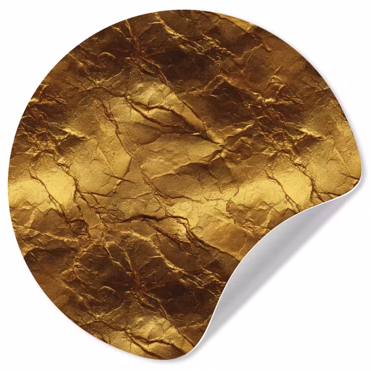 Behangcirkel - Bladgoud - Textuur  - Goud — 1