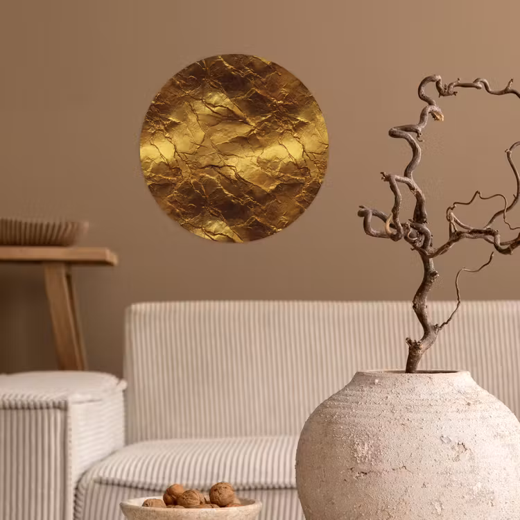 Behangcirkel - Bladgoud - Textuur  - Goud — 2