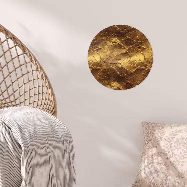 Behangcirkel - Bladgoud - Textuur  - Goud — 5
