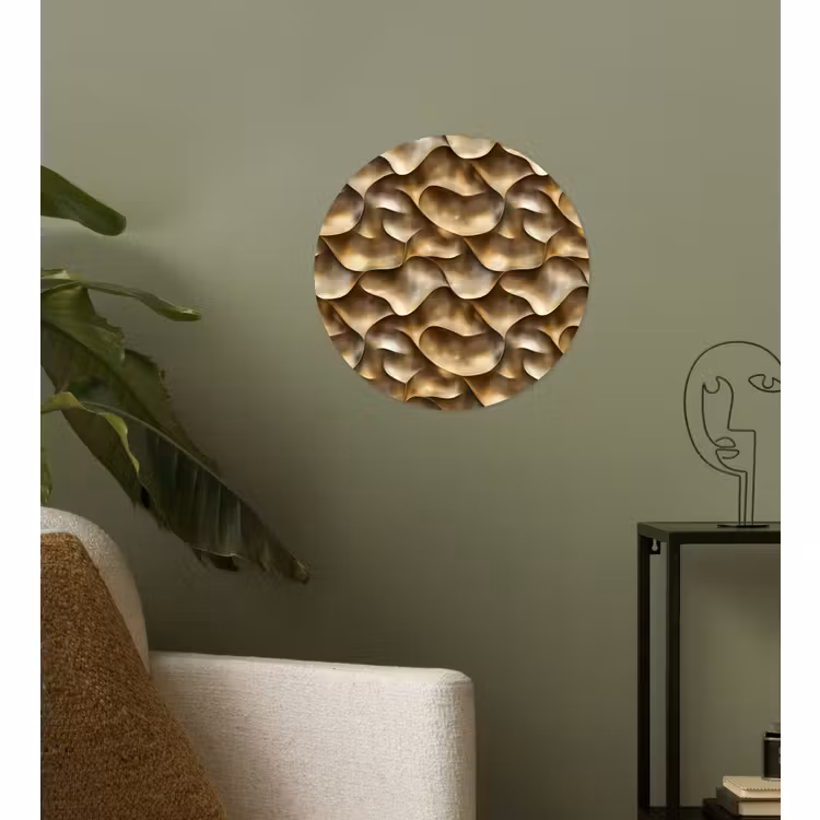 Behangcirkel - Abstract - Antiek - Goud — 3