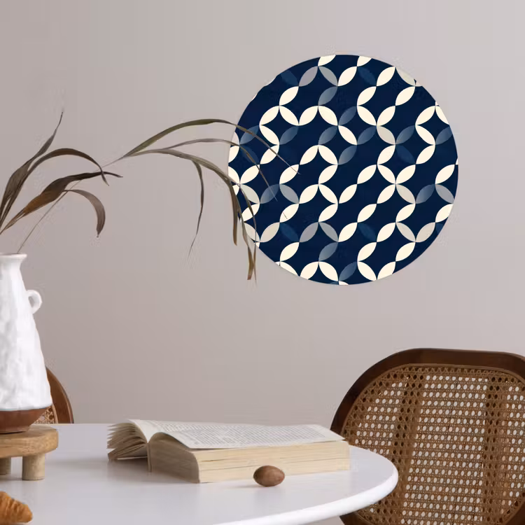 Behangcirkel - Abstract - Patroon - Blauw — 4