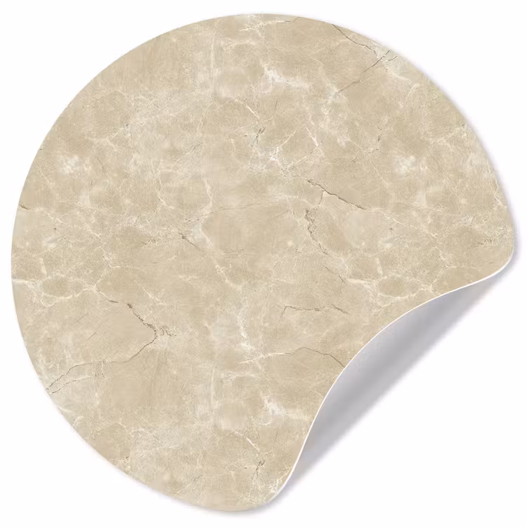 Behangcirkel - Lichtbeige - Marmer - Diffusie adering — 1