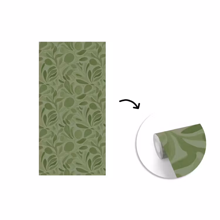 Behang - Sereen - Bladeren - Groen — 1
