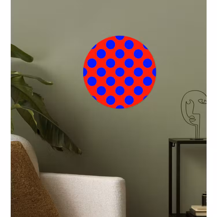 Behangcirkel - Dots - Klassiek - Rood — 3