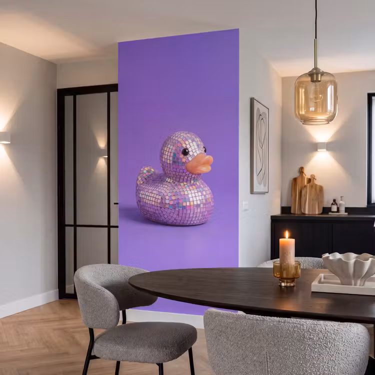Behang - Disco - Eend - Paars — 5
