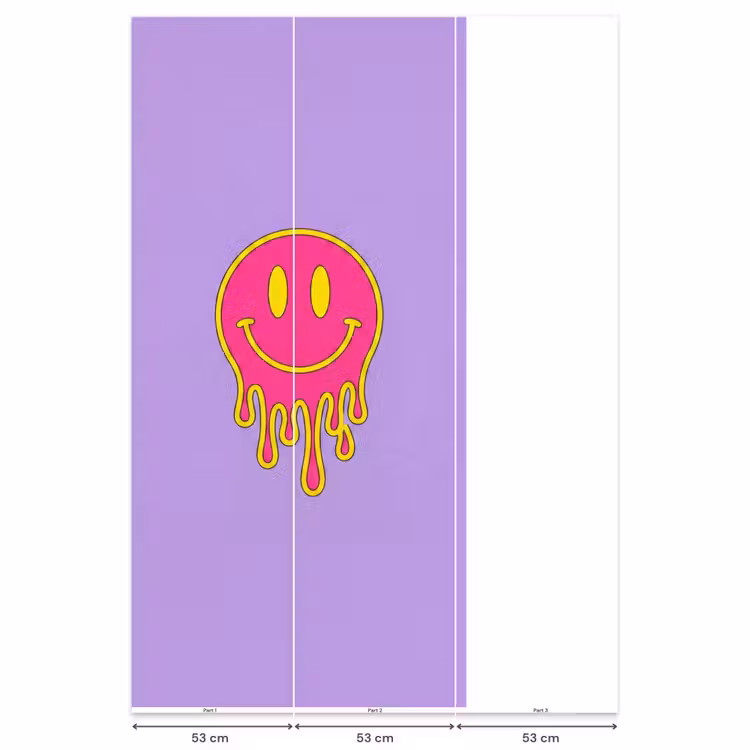 Behang - Smiley - Drip - Neon — 6