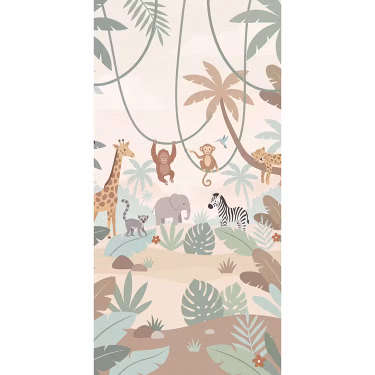 Behang - Jungle - Dieren - Groen — 2