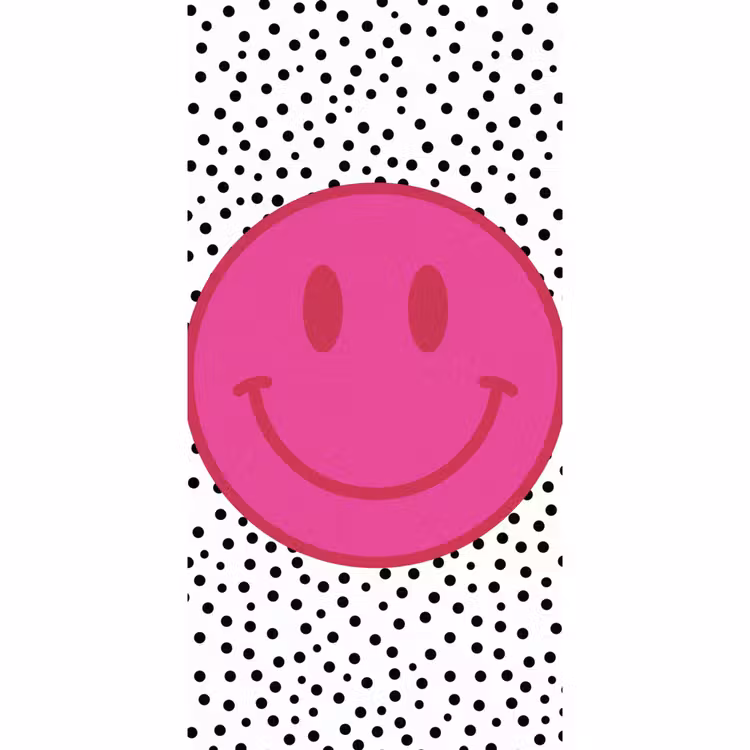 Behang - Smiley - Roze - Stippen — 2