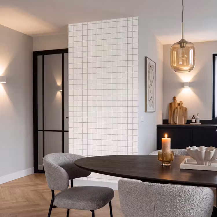 Behang - Patroon - Tegels - Wit — 5