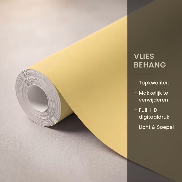 Behang - Tekst - Zon - Zomer - Modern - Geel — 3
