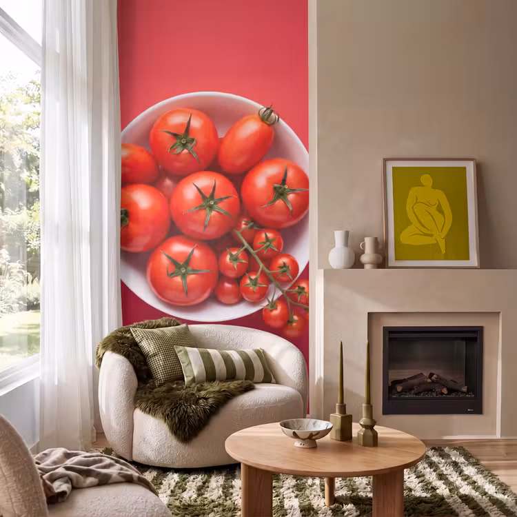Behang - Eten - Kom - Rood — 1