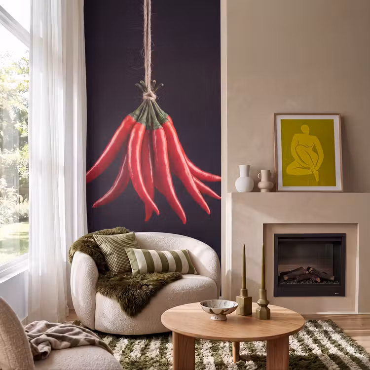 Behang - Rode peper - Eten — 1