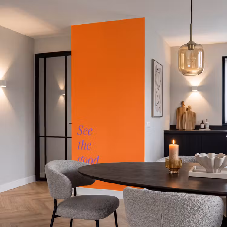 Behang - See te good - Paars - Oranje — 5