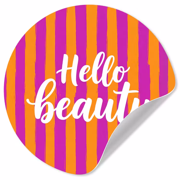 Behangcirkel - Modern - Hello - Oranje — 1