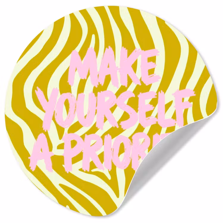 Behangcirkel - Zebraprint - Priority - Roze — 1