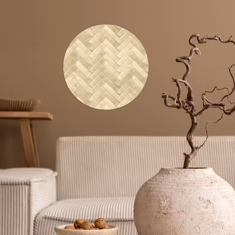 Behangcirkel - Visgraat - Tegel - Zand — 2