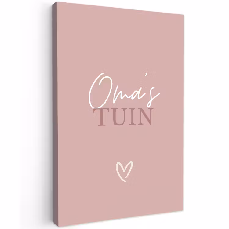 Buiten canvas - Oma's Tuin met Hart — 1