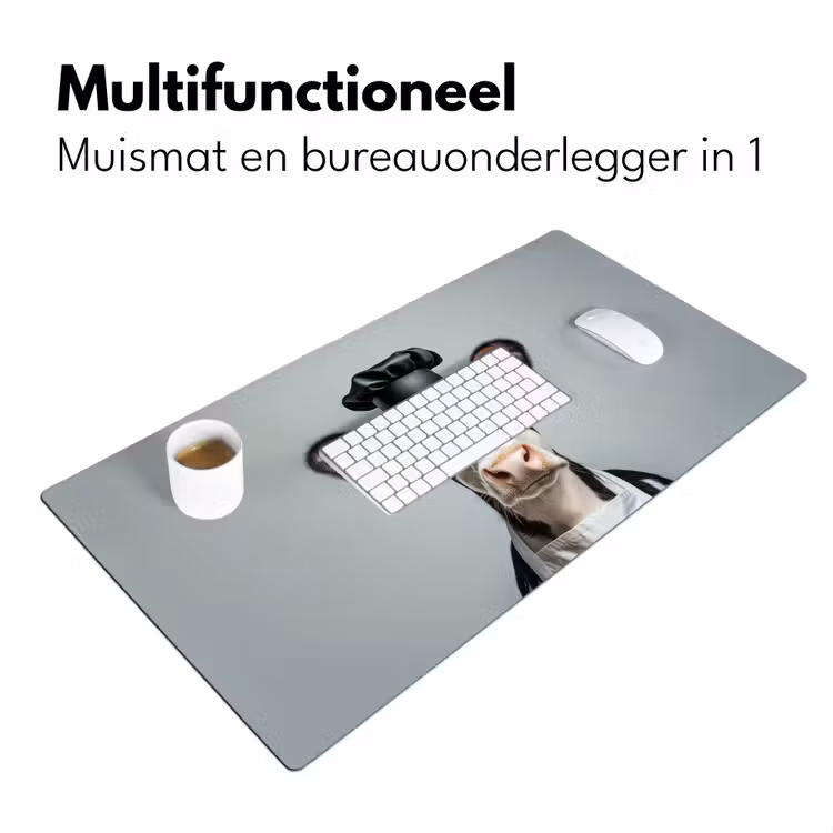 Bureau onderlegger - Koe - Zwart - Wit - Kok — 6