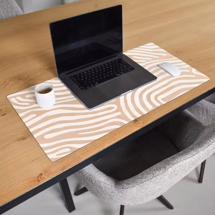 Bureau onderlegger - Beige - Aardspatroon — 2